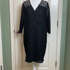 Lane Bryant Black Lace Cocktail Dress size 20W